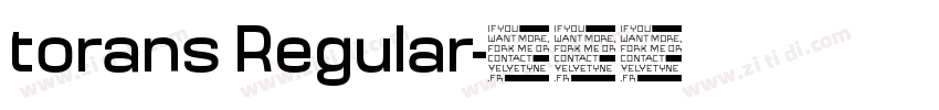 torans Regular字体转换